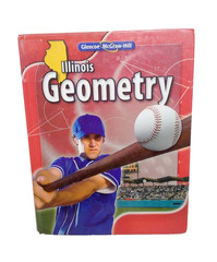 Geometry Student Textbook, HC Glencoe McGraw-Hill Illinois 2010, Good Condition