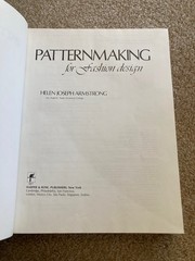 Patternmaking for Fashion Design Armstrong 1st HC Sewing Drafting Guide 1987