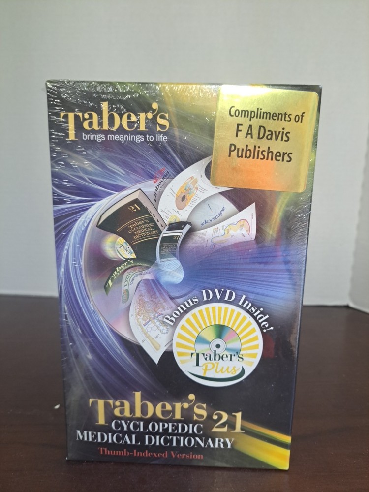 21st Edition Tabers Cyclopedic Medical Dictionary Thumb Indexed Version W/DVD