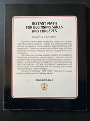 Instant Math Beginning Skills Concepts Hands-On Manipulative Activities