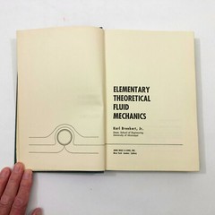 Elementary Theoretical Fluid Mechanics Karl Brenkert 3rd Printing HB 348 pages