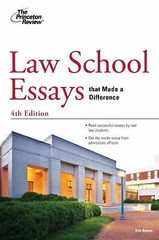 Law School Essays that Made a Difference, 4th Edition (Graduate School Admission