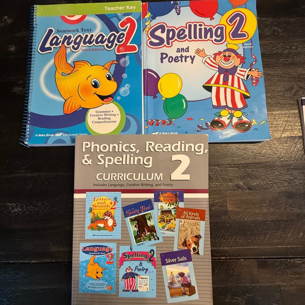 Abeka Grade 2 Phonics Reading Spelling Curriculum Language 2 Teacher Key Set