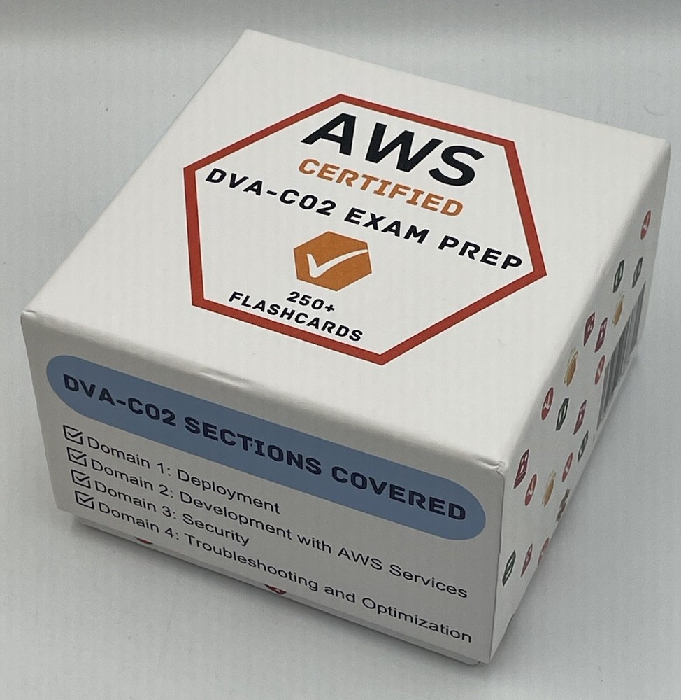 AWS Certified DVA-C02 Exam Prep Flashcards 250+ cards **NEW** OpenBox