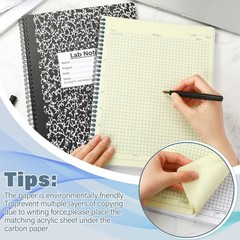 2 Pack Carbonless Lab Notebook Carbon Copy 8.5” x 11” 50 Sets of Pages 100 …