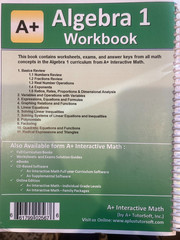Algebra 1 – Spiral-bound, Interactive Math, homeschool, unused – Very Good