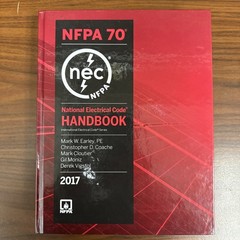 2017 NFPA 70 National Electrical Code NEC Handbook Hardcover w/ index tabs