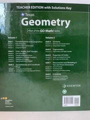 Texas Geometry Houghton Mifflin Harcourt Teacher Edition with Solutions Key