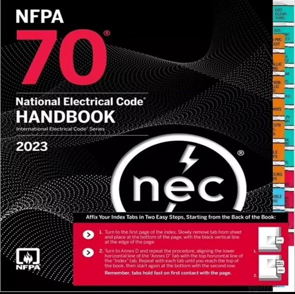 NFPA 70 National Electrical Code Handbook 2023 Edition Hardcover NEC With Tab