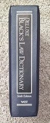 Black’s Law Dictionary, Deluxe Sixth Centennial Edition, Indexed, Very Good