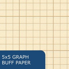 ROARING SPRING Engineering Pad, 8.5 x 11, 100 Sheets 15 Buff Paper, 5×5 Print…