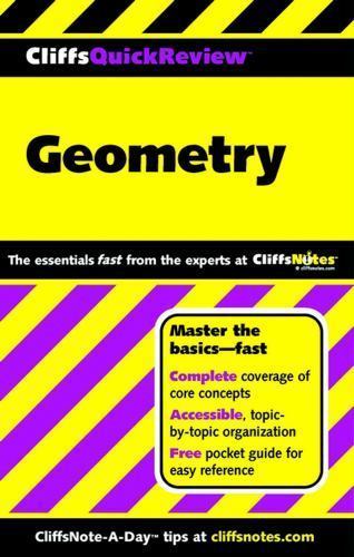 CliffsQuickReview Geometry; Cliffs Quick – 9780764563805, paperback, Edward Kohn