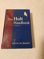 Holt Handbook by Stephen R. Mandell and Laurie G. Kirszner (2001, Hardcover)