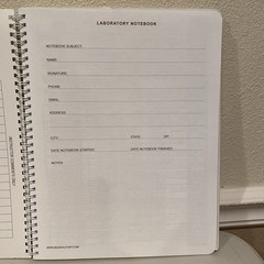 BookFactory Chemistry Lab Notebook – Scientific Grid Pages, 50 Pages (8.5×11
