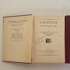 Mathematics for Self-Study J.E. Thompson 2nd Ed Hardcover Calculus &Geometry