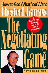 NEGOTIATING GAME REV By Chester L. Karrass **Mint Condition**