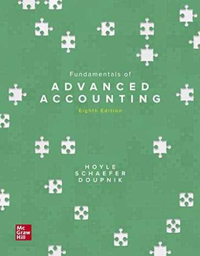 Fundamentals of Advanced Accounting – Hardcover, by Hoyle Joe Ben; – Acceptable