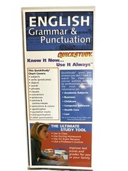 English Grammar & Punctuation Quickstudy Laminated Foldout 8.5 X 3.5 In