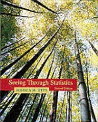 Seeing Through Statistics by Jessica M Utts: Used