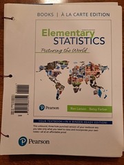 Elementary Statistics Picturing the World 7 Edition Rom Larson Betsy Farber