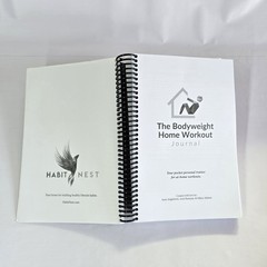 The Bodyweight Home Workout Journal Spiral Book