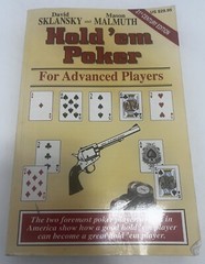 Hold’em Poker For Advanced Players By David Sklansky & Malmuth Good Condition