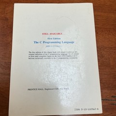 The C Programming Language by Kernighan & Ritchie 1988)