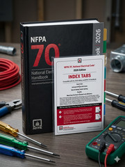 NFPA 70, National Electrical Code (NEC) Handbook 2026 Hardcover + Index tabs