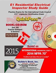 E1 RESIDENTIAL ELECTRICAL INSPECTOR QUICKPASS STUDY GUIDE By Builders Book Inc