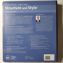IEW Teaching Writing Structure Style Seminar Workbook 2nd Edition Andrew Pudewa