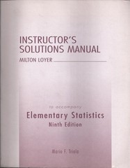 Instructor’s Solutions Manual to Accompany Elementary Statistics 9th Edition