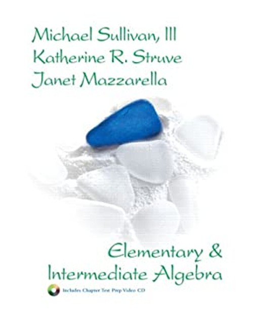 Elementary and Intermediate Algebra Hardcover