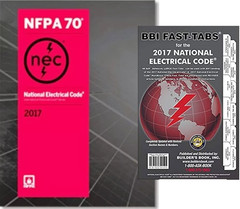NFPA 70 National Electrical Code NEC 2017 Edition Paperback + bbi tabs