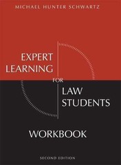 Expert Learning For Law Students – Paperback, by Schwartz Michael – Very Good o