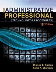 The Administrative Professional: Technology & Procedures, Spir…