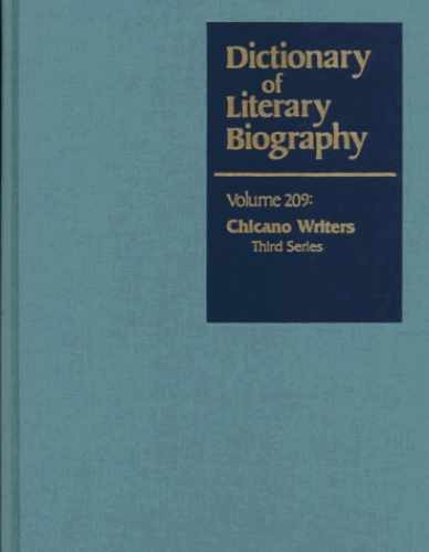 DLB 209: Chicano Writers, – Hardcover, by Lomeli Francisco; Shirley – Very Good