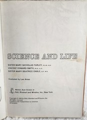 Science And Life Textbook by Farley, Smith & Engle, 1963 Holt, Rinehart, Winston