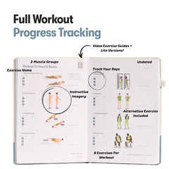The Bodyweight Home Workout Journal. Your personal trainer for at-home workouts.