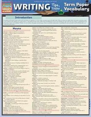 Writing Tips: Term Paper Vocabulary – Cards, by BarCharts Inc. – Very Good