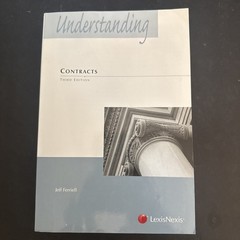 UNDERSTANDING CONTRACTS (2014) By Jeffrey T. Ferriell 3rd Edition