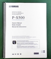Yamaha P-S500 Owner’s Manual: 44 Pages & Protective Covers!