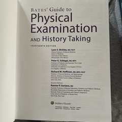 Bates’ Guide to Physical Examination and History Taking 13th Ed., 2021