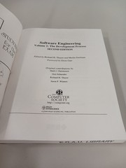 Computer Society: Software Engineering, Vol 1 & 2 Dev & Sup Process by R Thayer
