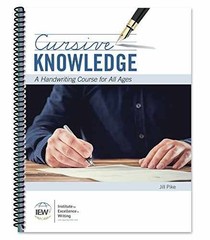 Cursive Knowledge [Student Book] – Spiral-bound, by Jill Pike – Acceptable