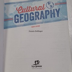 BJU Press Cultural Geography Fourth Edition Dennis Bollinger