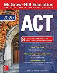 McGraw-Hill Education ACT 2020 Edition Paperback Amy, Dulan, Stev