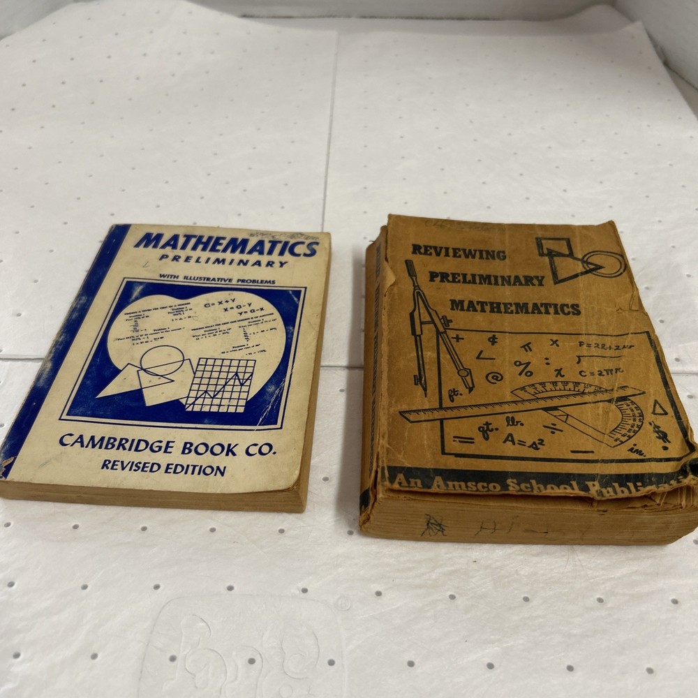 Preliminary Mathematics Home school books lot