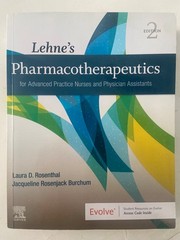 Lehne’s Pharmacotherapeutics for Advanced Practice Nurses..2nd Ed. INCLUDES CODE