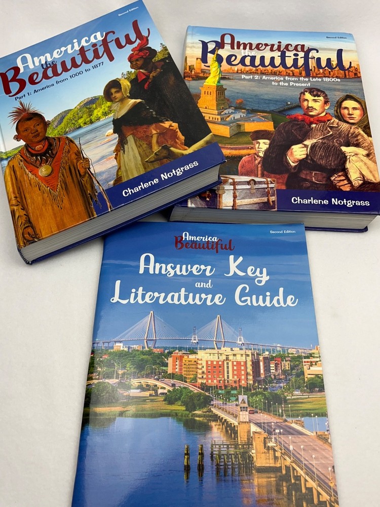 Notgrass America the Beautiful Curriculum Parts 1&2, Answer Key & Guide 2nd Ed