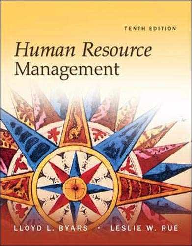 Human Resource Management – Hardcover, by Byars Lloyd; Rue Leslie – Very Good